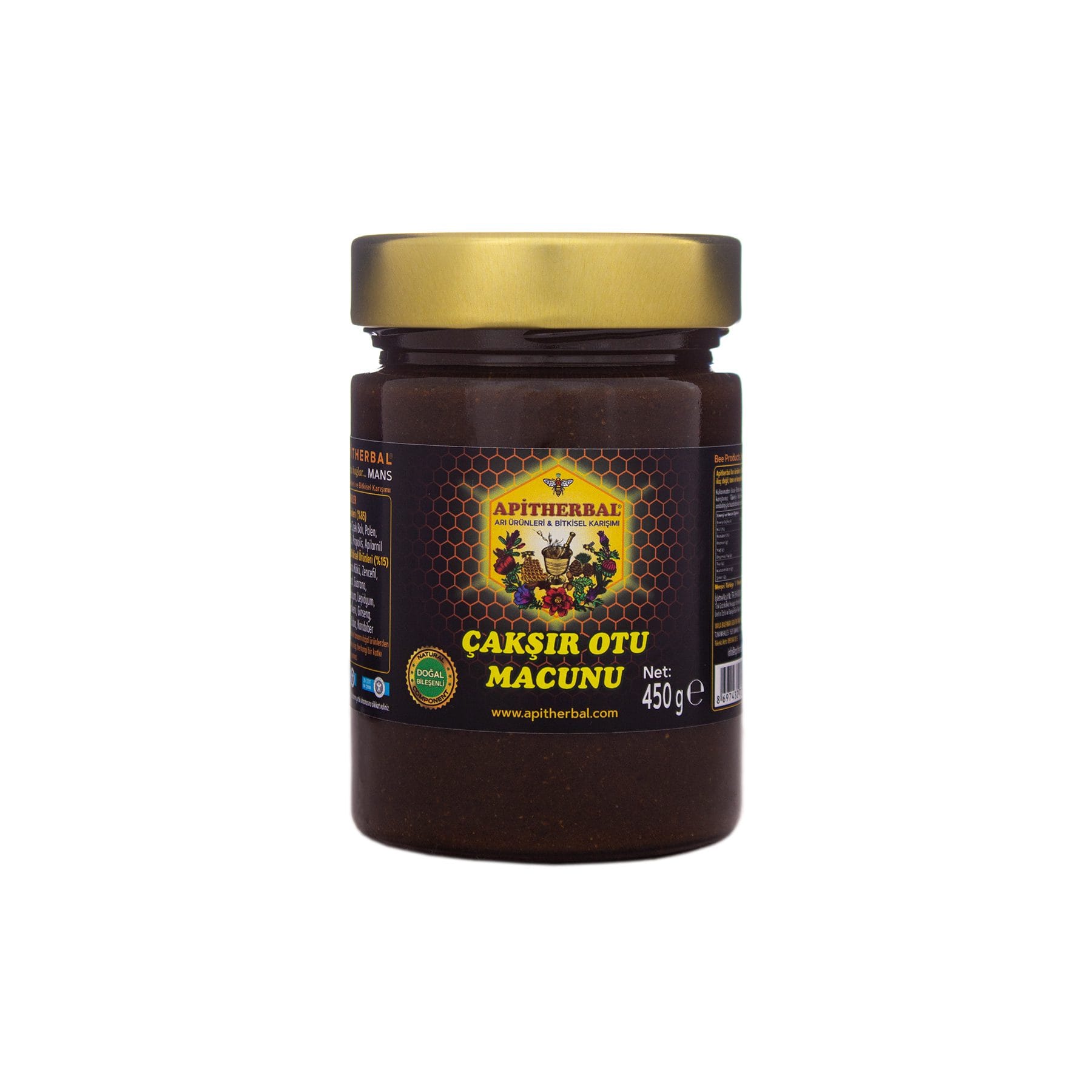 apitherbal mans ari urunleri ve bitkisel caksir otu macunu 450 gr 140