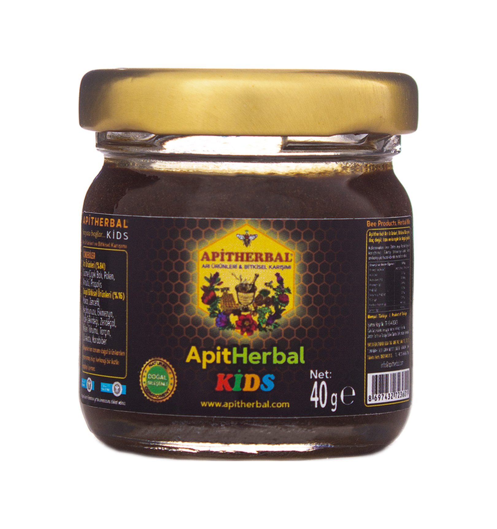 balpinari apitherbal kids ari urunleri ve bitkisel cocuk macunu 40 g 240